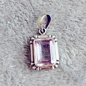 Sterling Silver and Amethyst Pendant